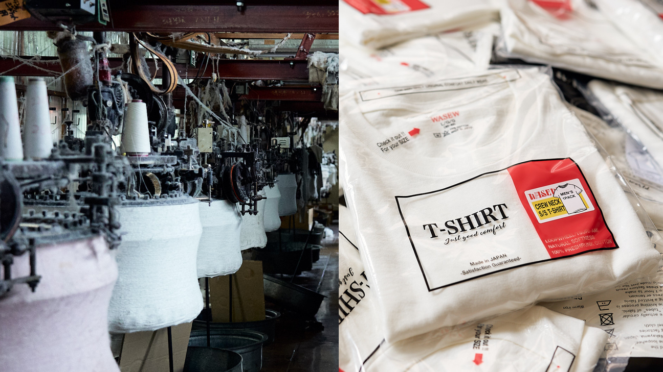 空気を編み込む 和歌山の吊り編みＴシャツ