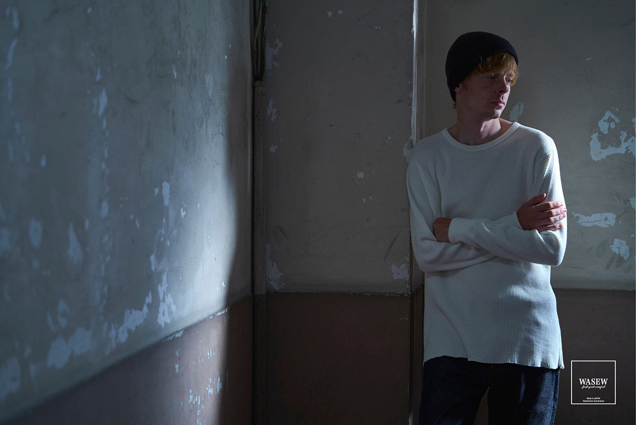 ワッフル生地のデメリットから着想を得たサーマルシャツ