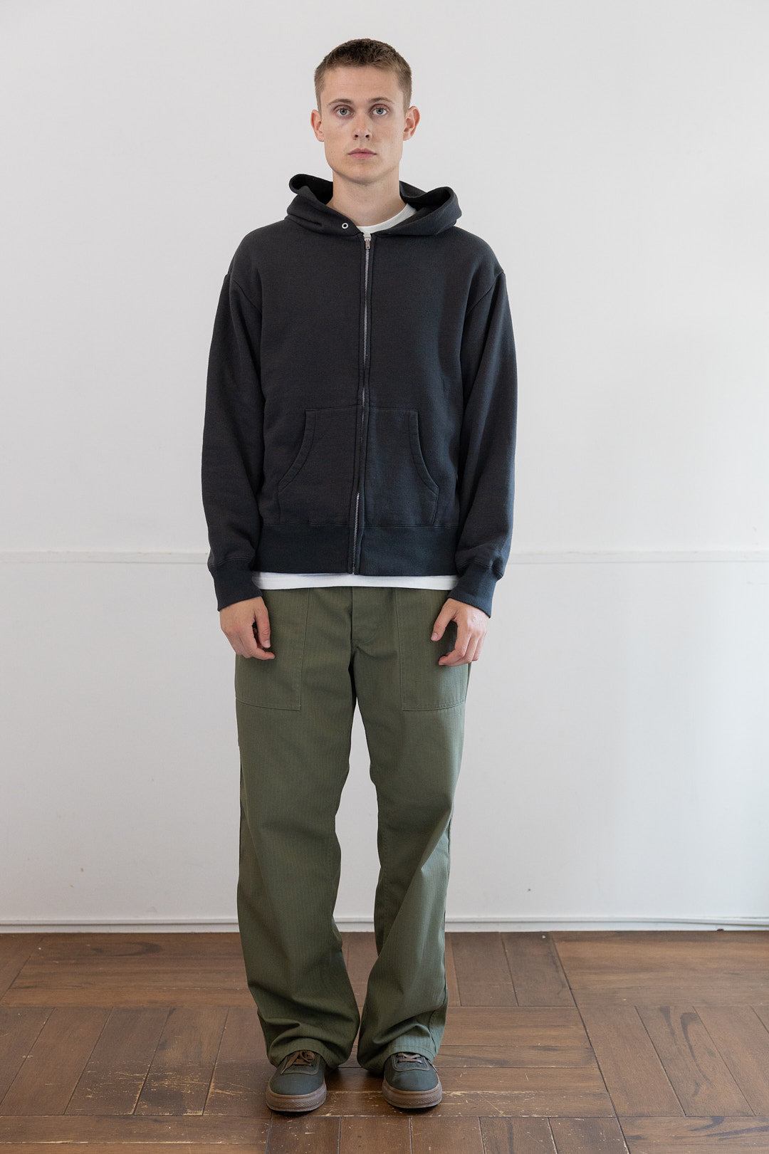 TWO FACE ZIP HOODIE (BLACK SUN)