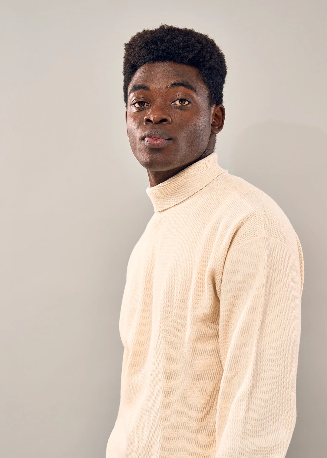 MIL THERMAL HIGH NECK (NATURAL)