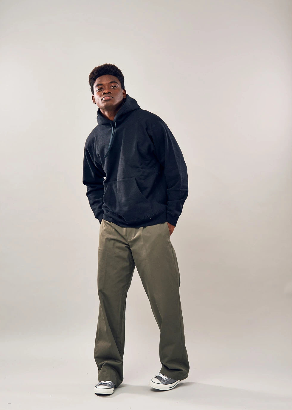 TOUGH BRAIDED SWEAT PARKA (BLACK)