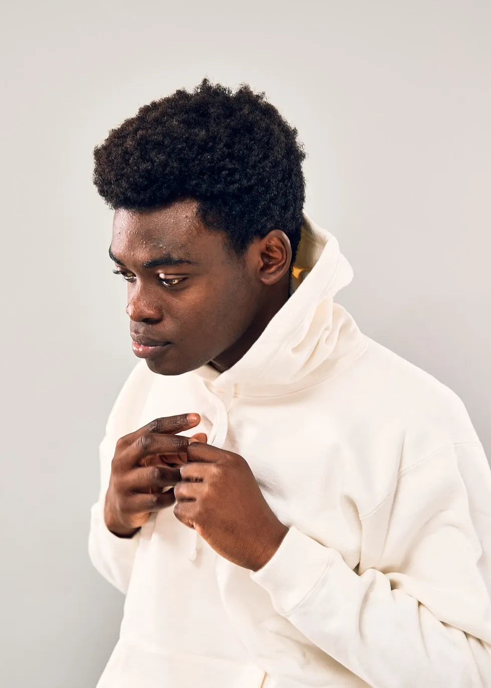 TOUGH BRAIDED SWEAT PARKA (WHITE)