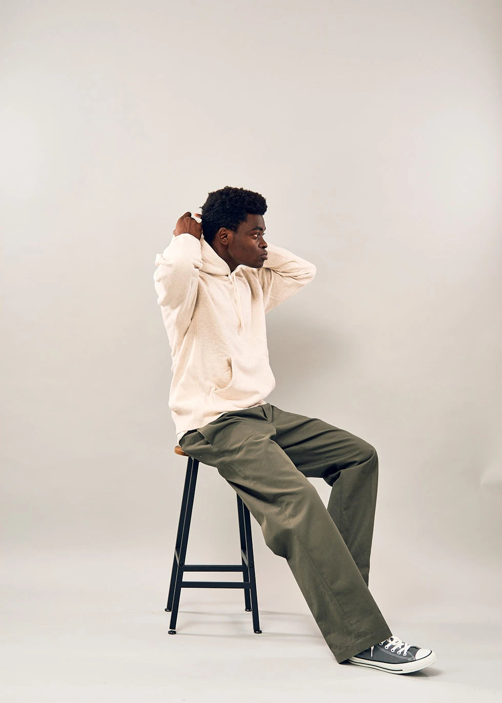 フーデッドパーカー TOUGH BRAIDED SWEAT PARKA (OATMEAL)