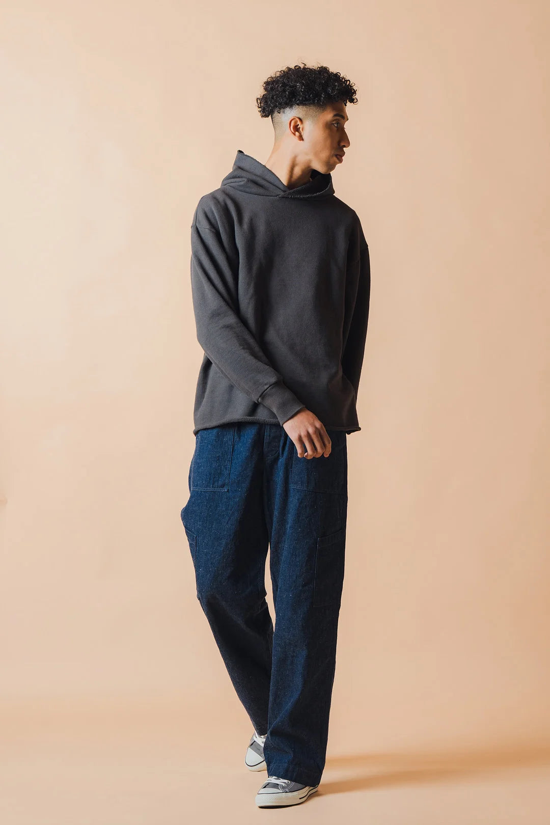 ROUGH HOODIE (BLACK SUN)