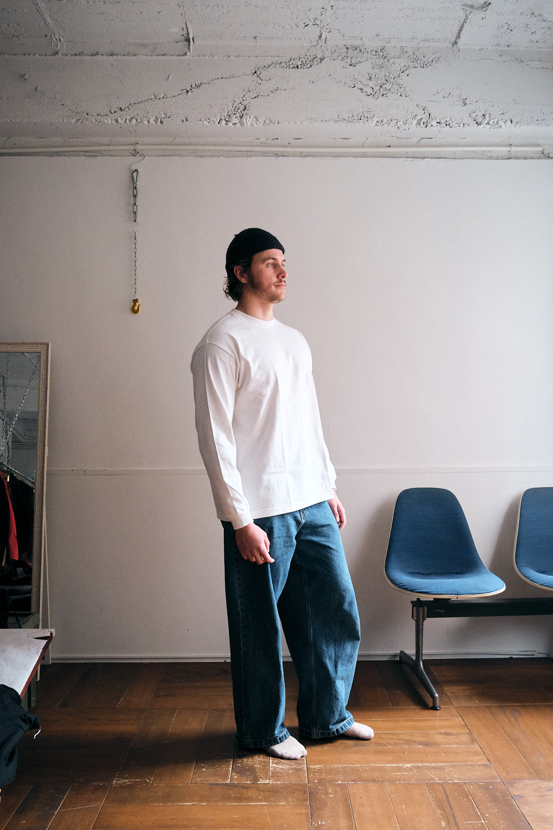 TOUGH L/S TEE (WHITE)