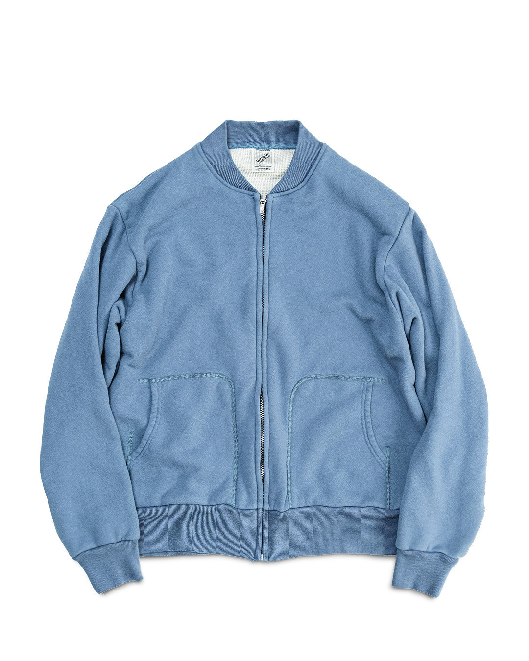 TWO FACE ZIP SWEAT (DULL BLUE)