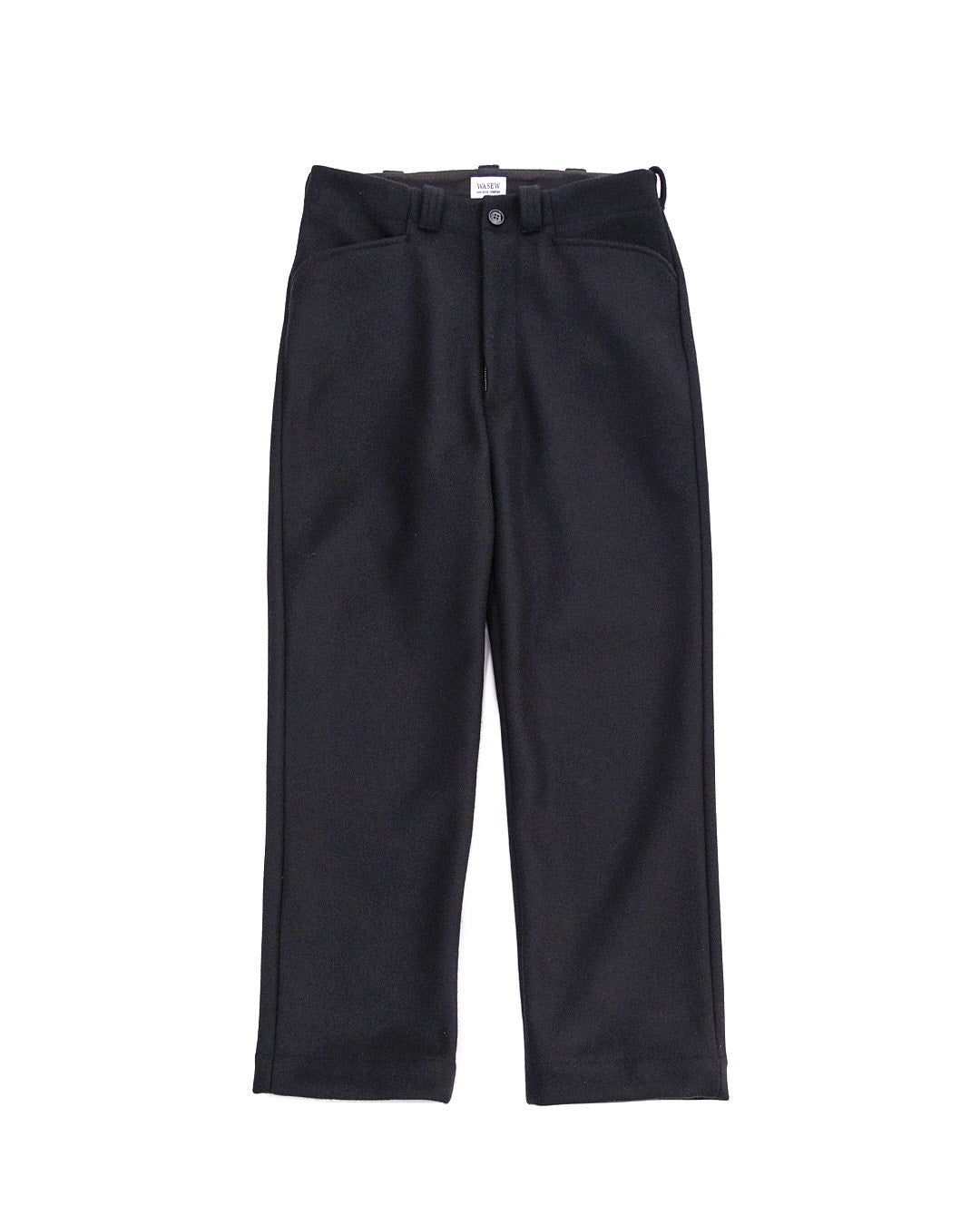 WOOL MELTON WORK PANTS